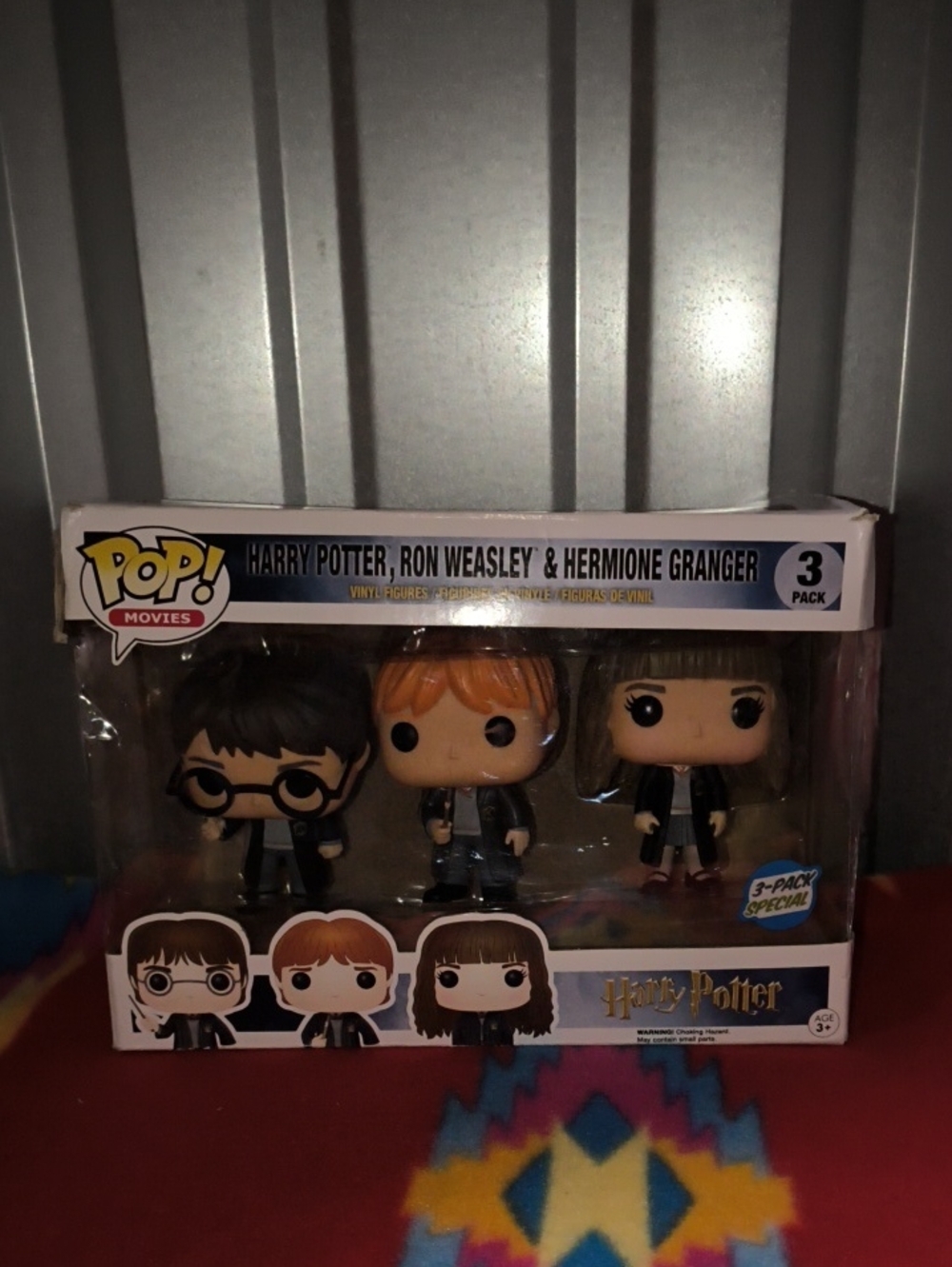 Funko Pop Harry Potter, Ron Weasley & Hermione Granger 3 Pack, B&N Exclusive FS!